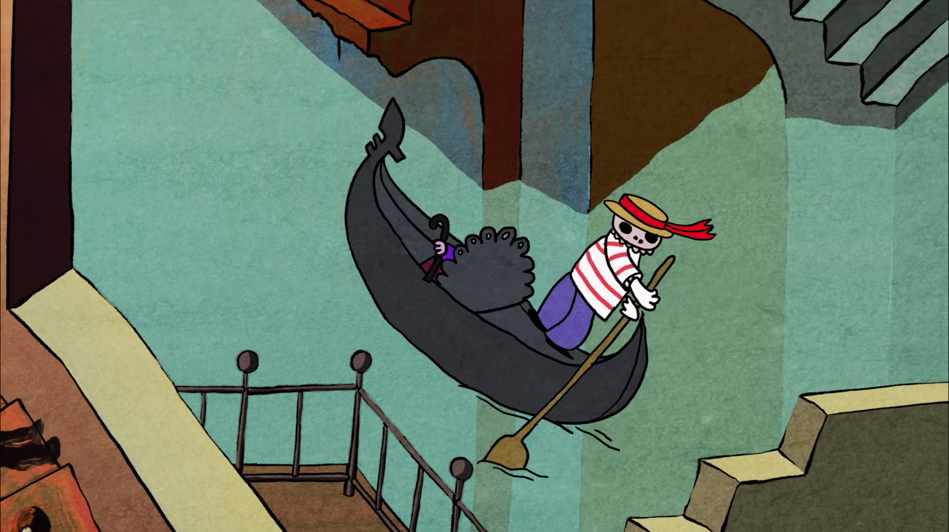 Autour de l'escalier, Filmstill